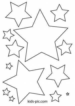 Рисунок для звезды вырезания