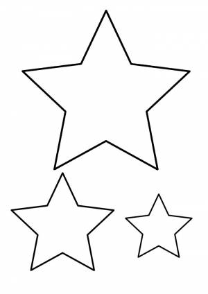 Шаблоны звезд для вырезания