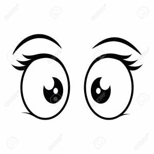 Трафарет глазки