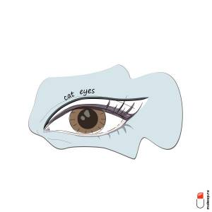 Трафареты для стрелок глаз