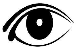 Глаза трафарет