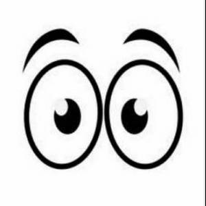 Трафарет глазки