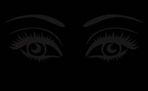 Глаза трафарет