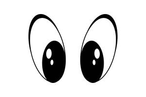 Трафареты Глаз для вырезания из бумаги
