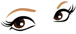 Трафареты глаз для вырезания из бумаги
