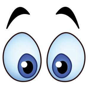 Мультяшные глаза и нос