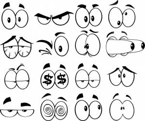 Прикольные рисунки глаза