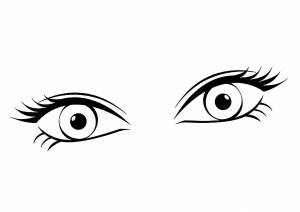 Трафареты глаза для вырезания из бумаги