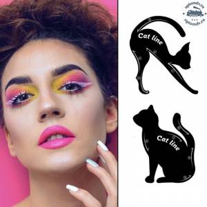 Трафареты для макияжа глаз Кошки