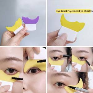 Мягкие сконовые трафареты для подводки глаз макияж для глаз формирующий шаблон инструмент портативная тушь для ресниц перегородка подводка для глаз тени для век ленивый макияж принадлежности