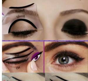 Трафареты для профессионального макияжа глаз Eyeliner