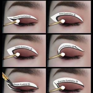 Новый крутой девятихвостый лисий тени для век подводка для глаз трафарет наклейка инструмент для макияжа шаблон для макияжа глаз наклейка подводка для глаз наборы для макияжа косметика красота