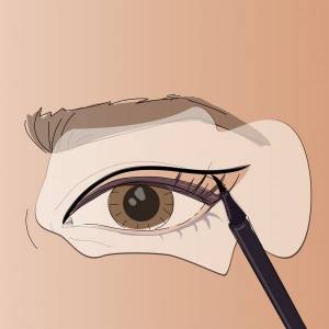 Трафареты для стрелок глаз