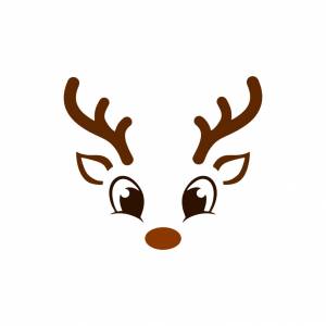 Трафарет глаза оленя