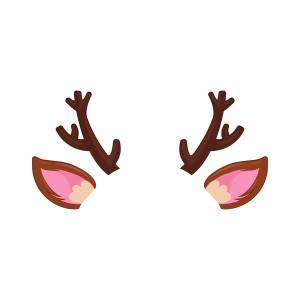 Трафарет глаза оленя