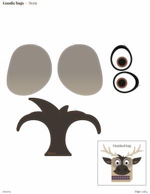 Трафарет глаза оленя