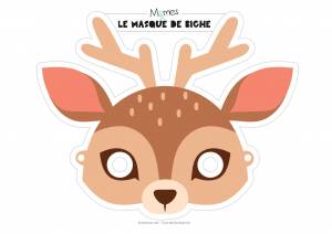 Трафарет глаза оленя