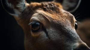 Крупный план глаза оленя