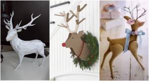 Новогодний олень своими руками, делаем оленя из разных материалов