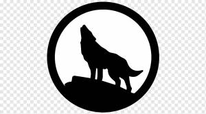 Серый волк трафарет рисунок луна, луна, кошка, как млекопитающее, плотоядное животное png