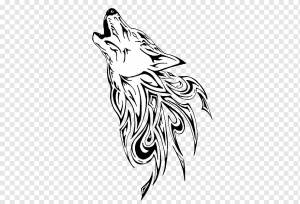 Татуировка Серый волк Флэш Трафарет Выкройка, Флэш, белый, монохромный, позвоночный png