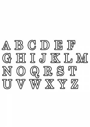 Трафареты и шаблоны букв Английского алфавита