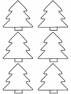 Шаблон елки для декора игрушек, пример 4