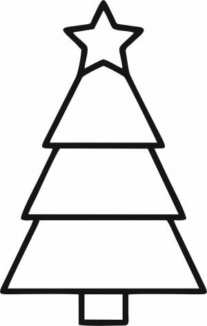 Трафарет Елочка №3