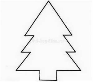Трафарет елка большая