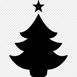 Рождественская елка Трафарет, Рождественская елка, еда, каникулы, лист png