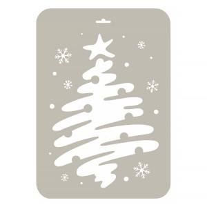 Трафарет-Дизайн Трафарет новогодний 31 x 22 см Большая елка 2 НГП-58