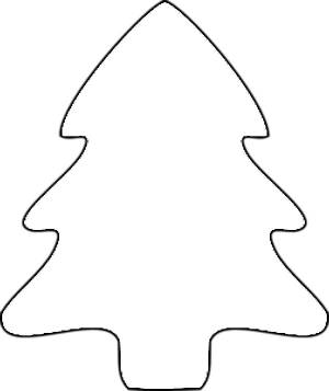 Трафарет Елки