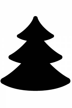 Трафареты Ёлки к Новому году