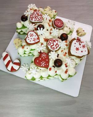 Новогодний медовый торт Елка