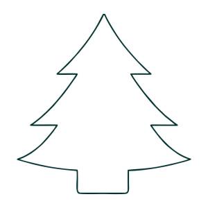 Трафарет елка большая