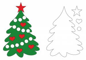 Рисунок елка для детей