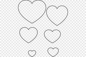 Трафарет Сердце Рисунок, сердце в форме облака, любовь, угол png