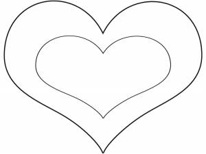 Трафарет сердечка для вырезания