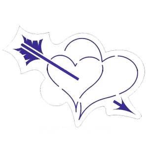 Шаблоны и трафарет сердце для вырезания из бумаги
