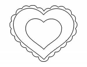 Трафарет Сердца