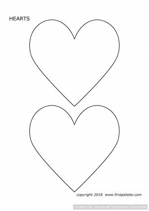 Трафарет сердце для вырезания из бумаги