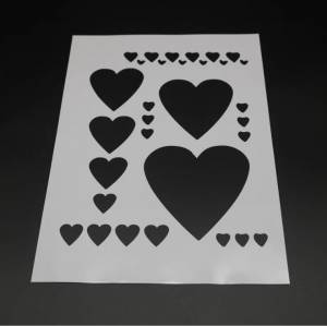 Трафареты формата  29*21 см в форме сердца, «сделай сам», настенная живопись, раскраска для скрапбукинга, шаблон для рельефная декоративная альбомная Бумага карт