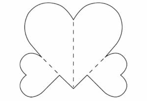 Трафареты сердец для вырезания из бумаги