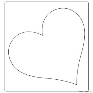 Трафареты большое сердце