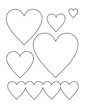 Трафарет и шаблон Сердце
