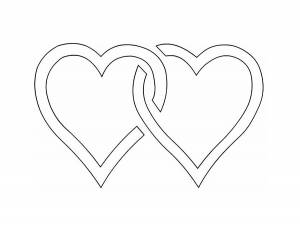 Трафарет Сердца