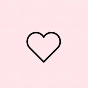 Трафарет маленького сердца