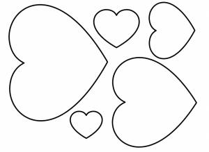 Трафареты ребенок с сердцем