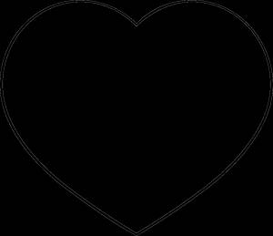 Рисунок сердечка для вырезания