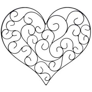 Трафареты сердце ангела